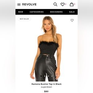 Revolve superdown Ramona Bustier Top